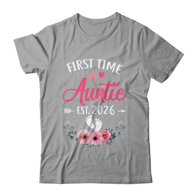 First Time Auntie Promoted To Auntie Est 2027 Mothers Day Shirt & Tank Top | siriusteestore