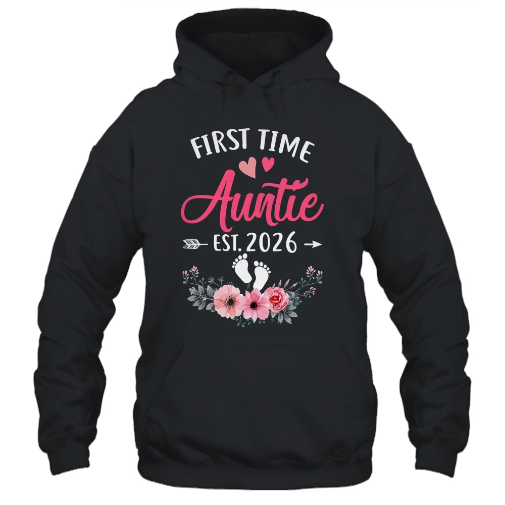 First Time Auntie Promoted To Auntie Est 2027 Mothers Day Shirt & Tank Top | siriusteestore