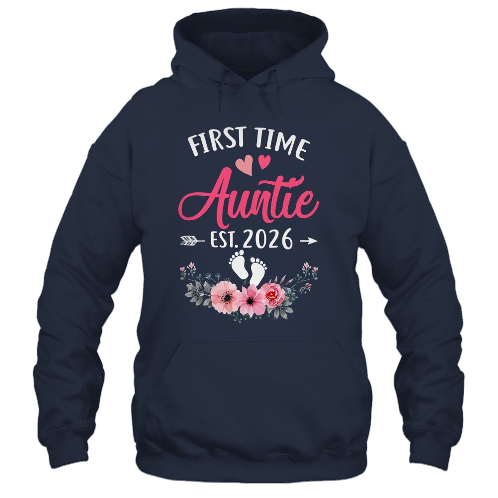 First Time Auntie Promoted To Auntie Est 2027 Mothers Day Shirt & Tank Top | siriusteestore