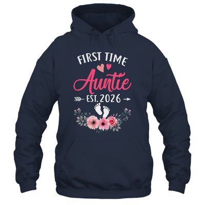 First Time Auntie Promoted To Auntie Est 2027 Mothers Day Shirt & Tank Top | siriusteestore