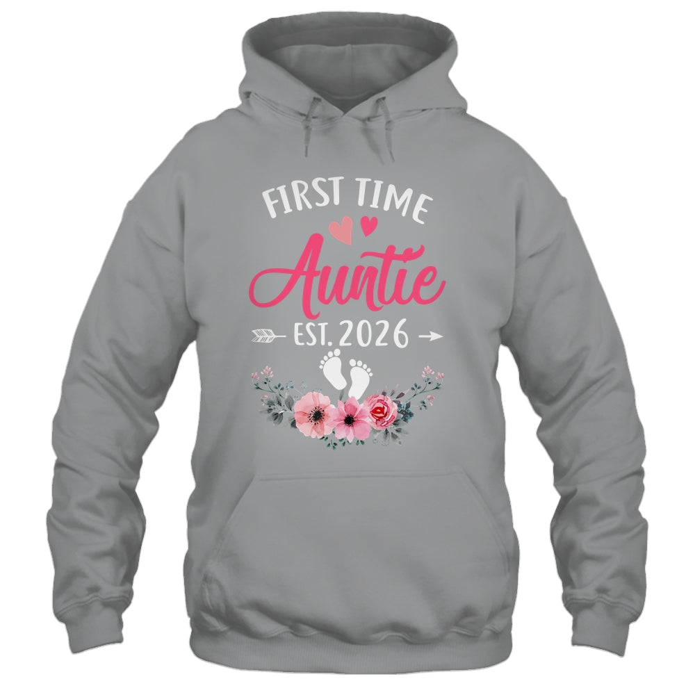 First Time Auntie Promoted To Auntie Est 2027 Mothers Day Shirt & Tank Top | siriusteestore