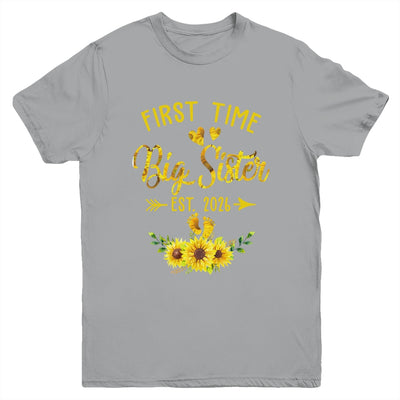 First Time Big Sister Est 2026 Sunflower Promoted To Sister Youth Shirt | siriusteestore