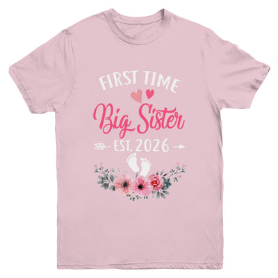 First Time Big Sister Promoted To Sister Est 2027 Youth Shirt | siriusteestore