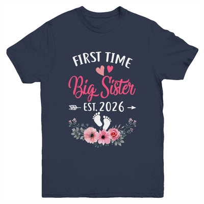 First Time Big Sister Promoted To Sister Est 2027 Youth Shirt | siriusteestore