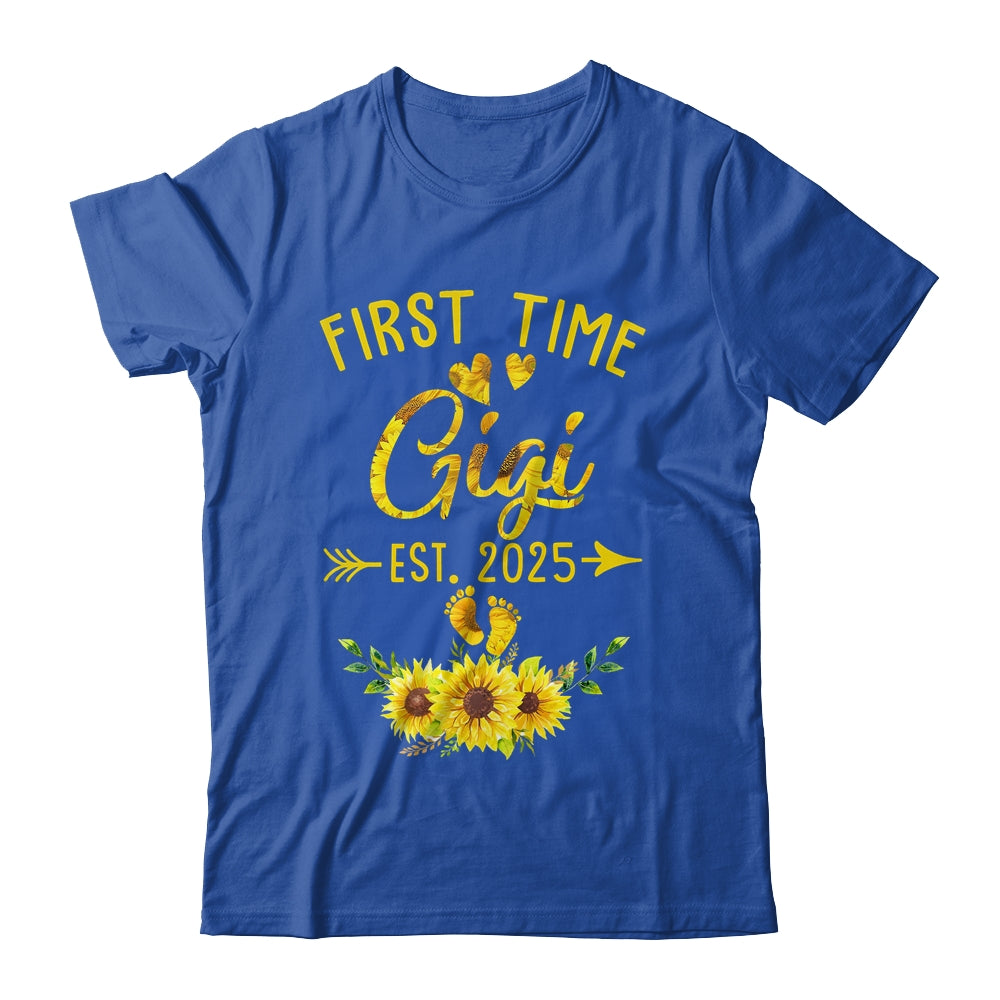 First Time Gigi Est 2025 Sunflower Promoted To Gigi Shirt & Tank Top | siriusteestore