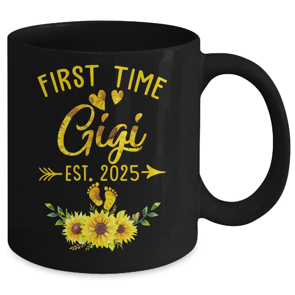First Time Gigi Est 2025 Sunflower Promoted To Gigi Mug | siriusteestore
