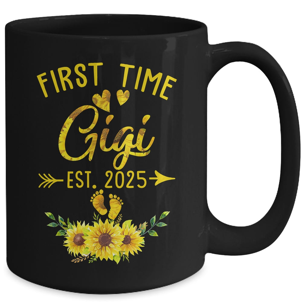 First Time Gigi Est 2025 Sunflower Promoted To Gigi Mug | siriusteestore