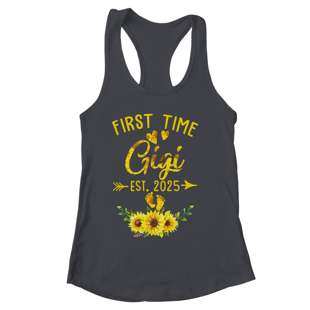 First Time Gigi Est 2025 Sunflower Promoted To Gigi Shirt & Tank Top | siriusteestore