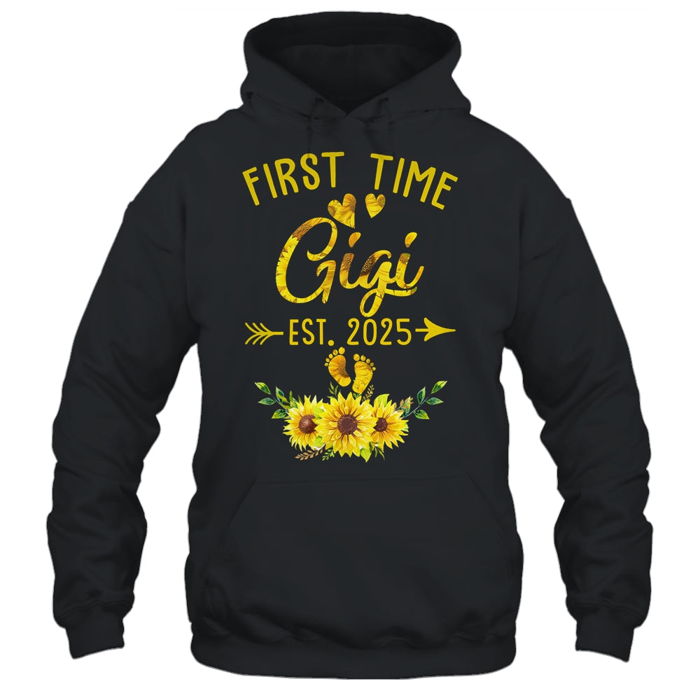 First Time Gigi Est 2025 Sunflower Promoted To Gigi Shirt & Tank Top | siriusteestore