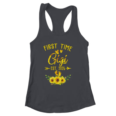 First Time Gigi Est 2026 Sunflower Promoted To Gigi Shirt & Tank Top | siriusteestore