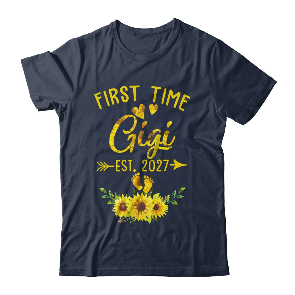 First Time Gigi Est 2027 Sunflower Promoted To Gigi Shirt & Tank Top | siriusteestore