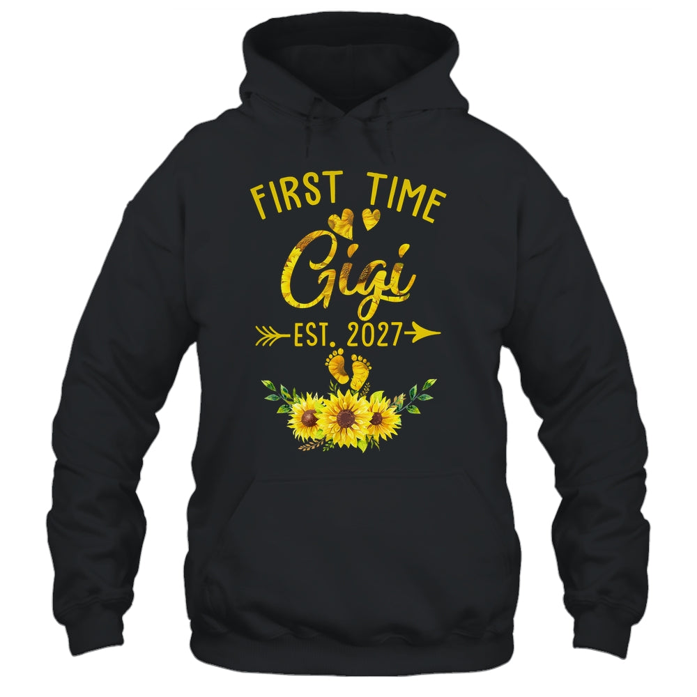 First Time Gigi Est 2027 Sunflower Promoted To Gigi Shirt & Tank Top | siriusteestore