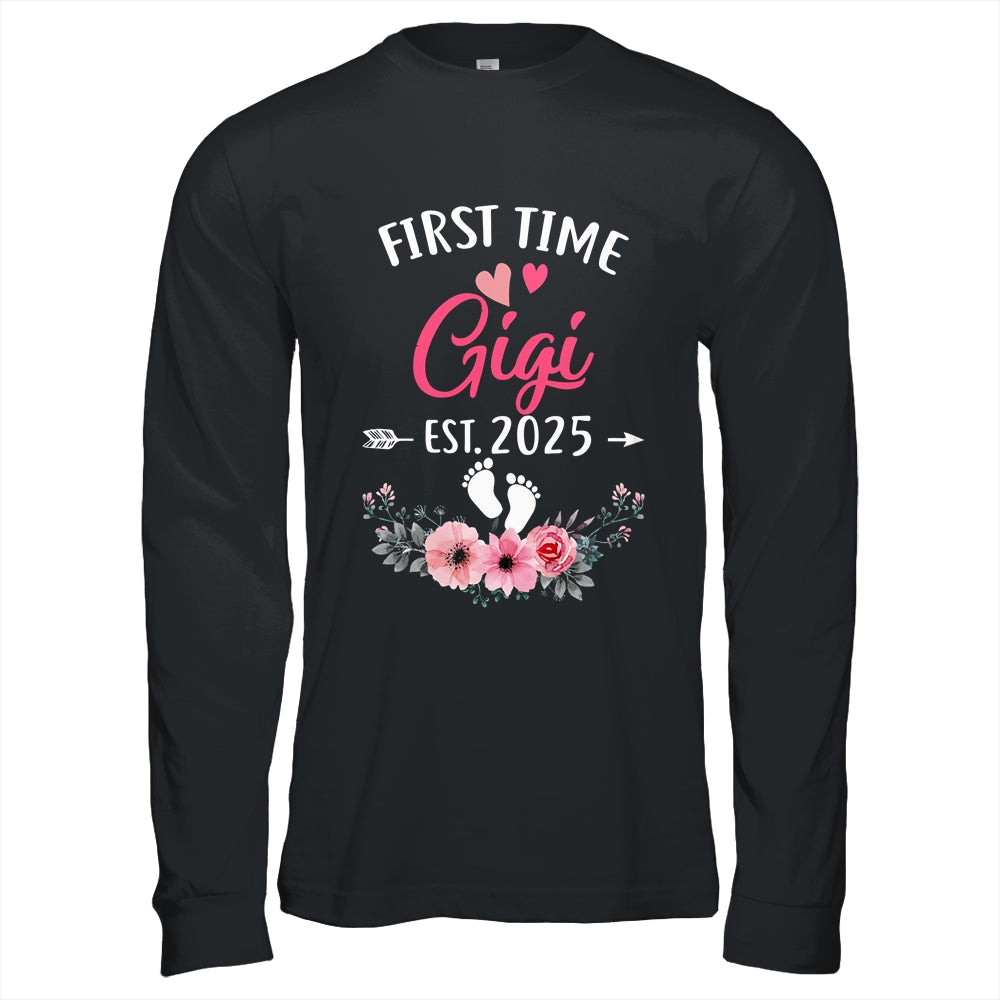 First Time Gigi Promoted To Gigi Est 2025 Mothers Day Shirt & Hoodie | siriusteestore