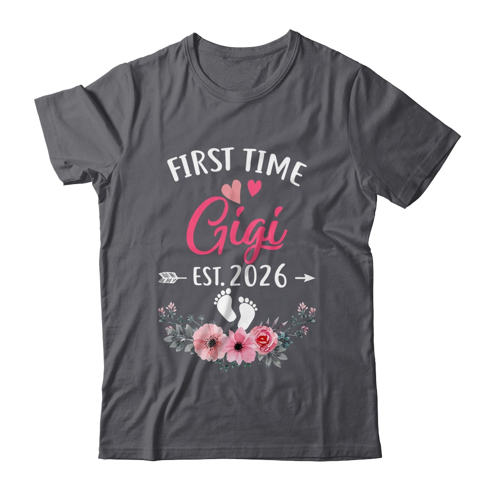 First Time Gigi Promoted To Gigi Est 2026 Mothers Day Shirt & Tank Top | siriusteestore