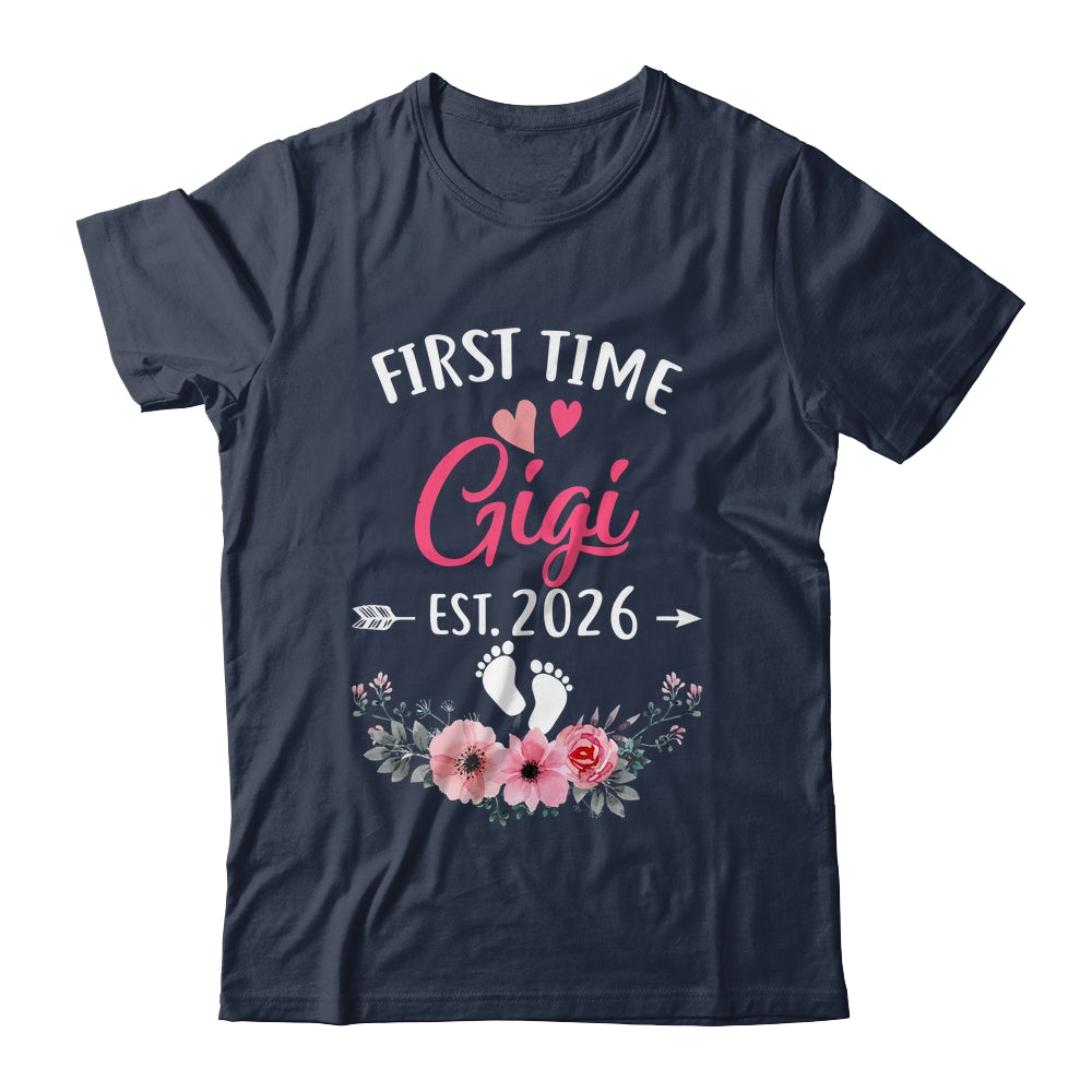 First Time Gigi Promoted To Gigi Est 2026 Mothers Day Shirt & Tank Top | siriusteestore