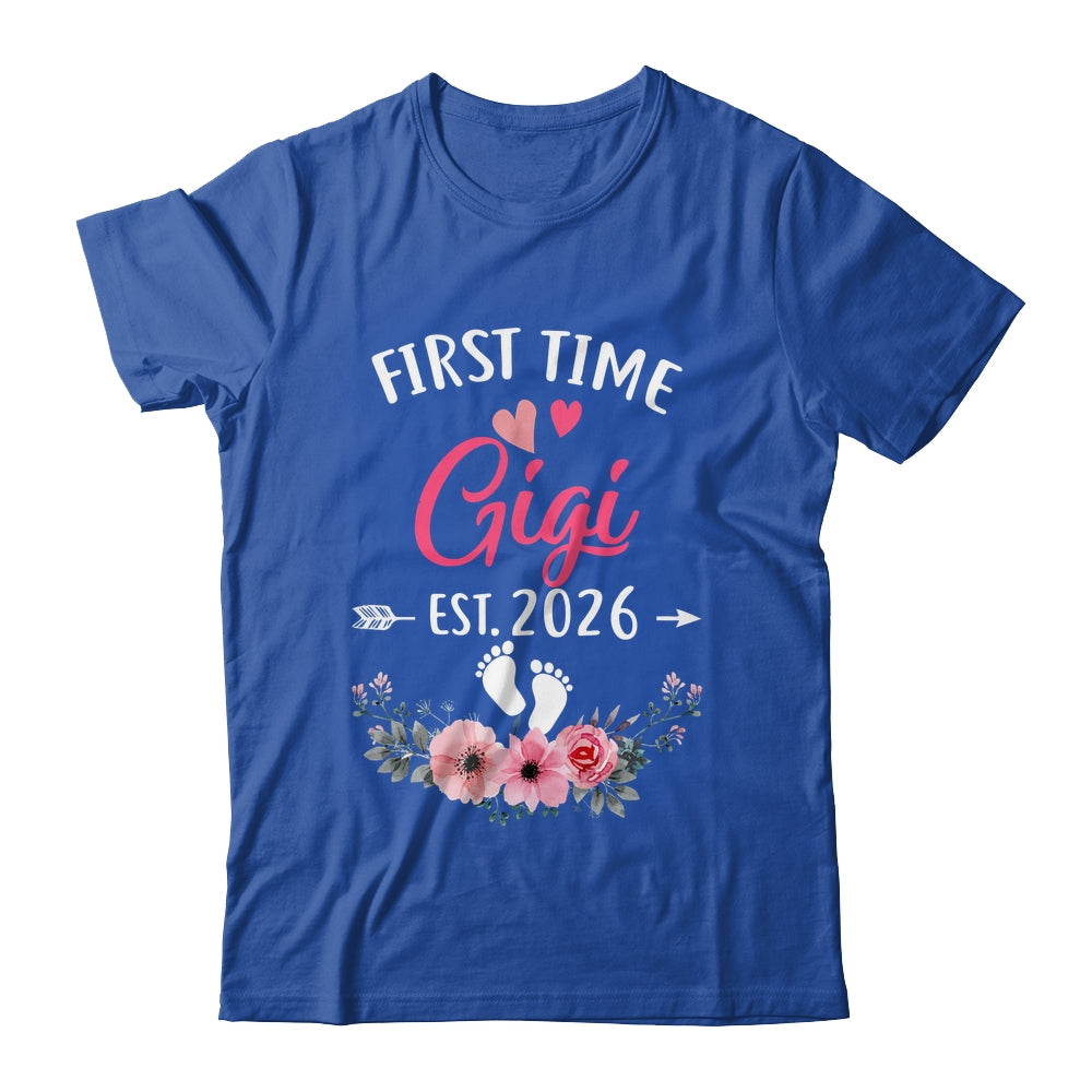 First Time Gigi Promoted To Gigi Est 2026 Mothers Day Shirt & Tank Top | siriusteestore