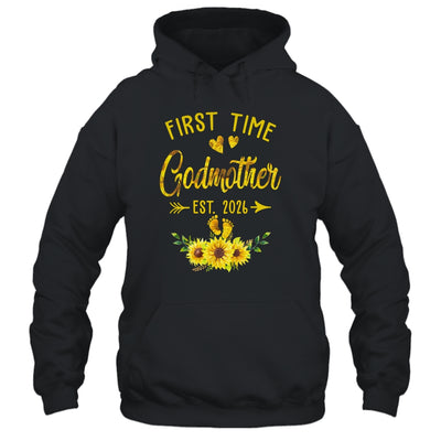 First Time Godmother Est 2026 Sunflower Promoted To Godmother Shirt & Tank Top | siriusteestore