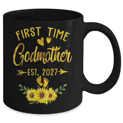 First Time Godmother Est 2027 Sunflower Promoted To Godmother Mug | siriusteestore