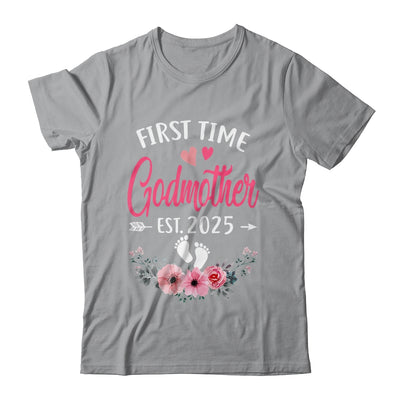 First Time Godmother Promoted To Godmother Est 2025 Mothers Day Shirt & Hoodie | siriusteestore