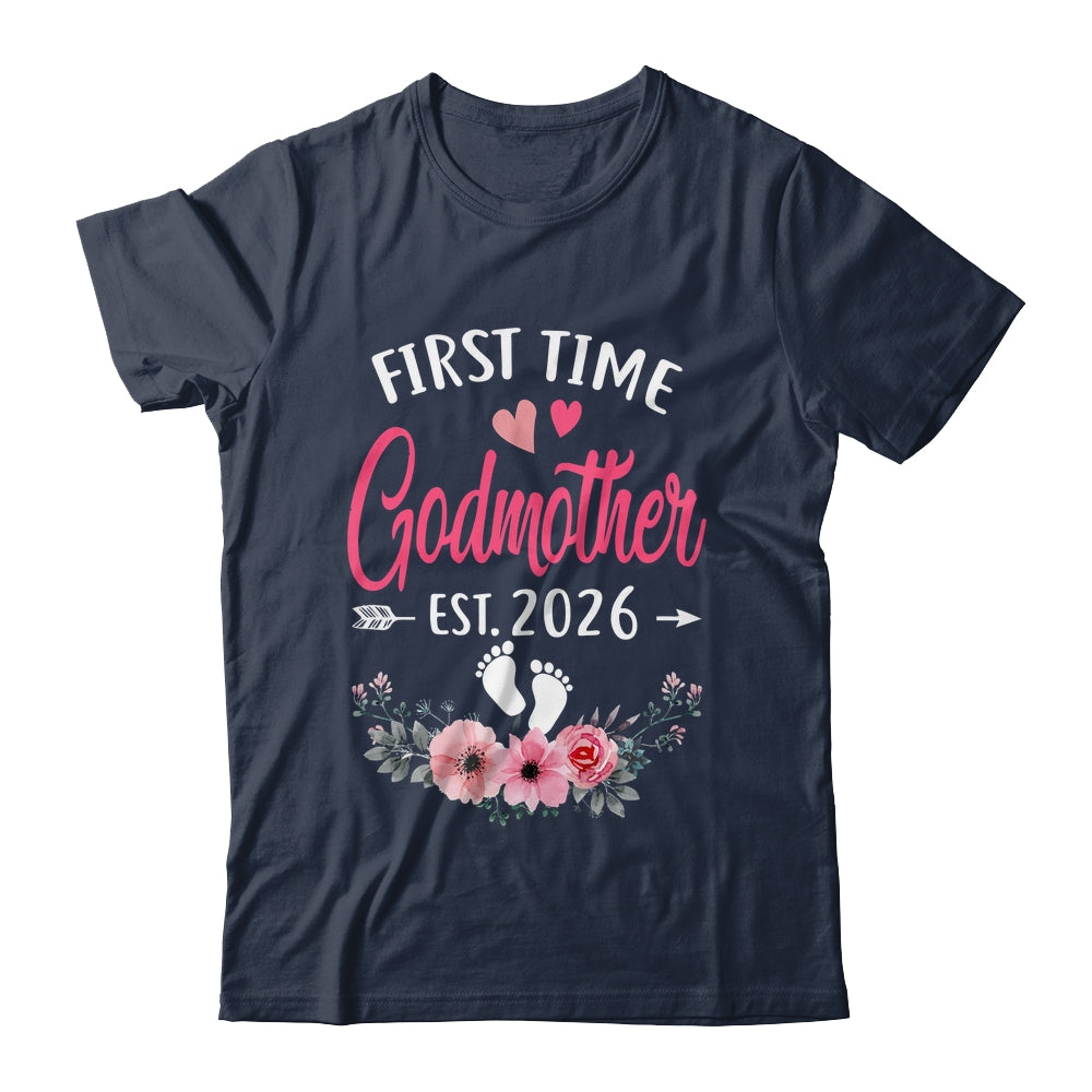 First Time Godmother Promoted To Godmother Est 2026 Mothers Day Shirt & Tank Top | siriusteestore