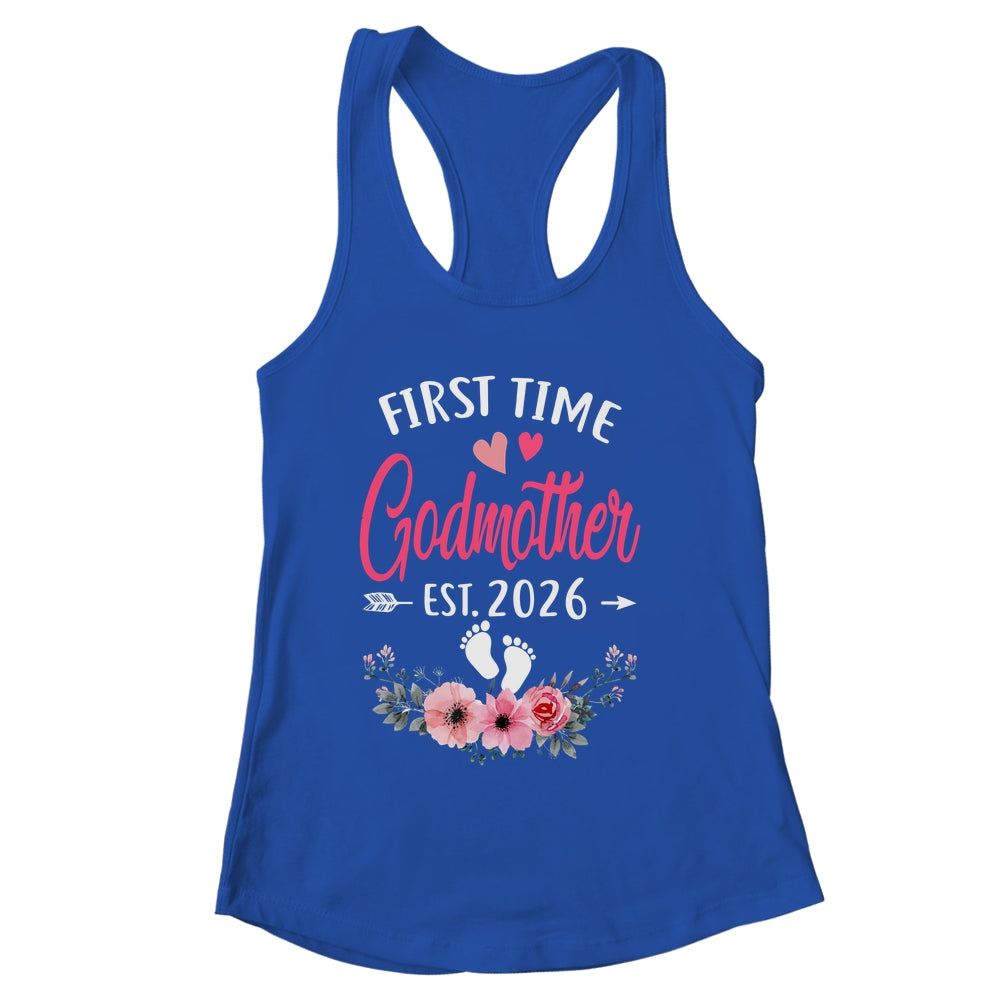 First Time Godmother Promoted To Godmother Est 2026 Mothers Day Shirt & Tank Top | siriusteestore
