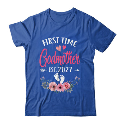 First Time Godmother Promoted To Godmother Est 2027 Mothers Day Shirt & Tank Top | siriusteestore
