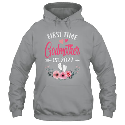 First Time Godmother Promoted To Godmother Est 2027 Mothers Day Shirt & Tank Top | siriusteestore