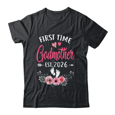 First Time Godmother Promoted To Godmother Est 2027 Mothers Day Shirt & Tank Top | siriusteestore