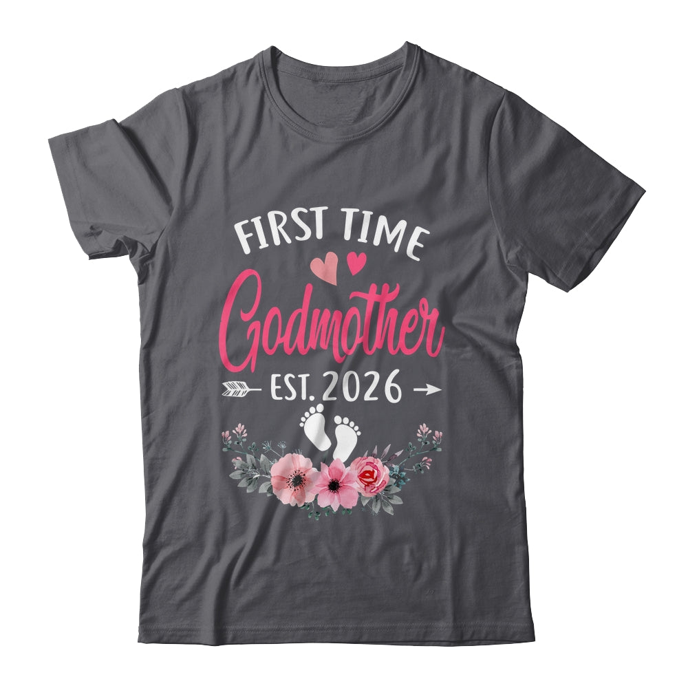 First Time Godmother Promoted To Godmother Est 2027 Mothers Day Shirt & Tank Top | siriusteestore