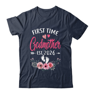 First Time Godmother Promoted To Godmother Est 2027 Mothers Day Shirt & Tank Top | siriusteestore