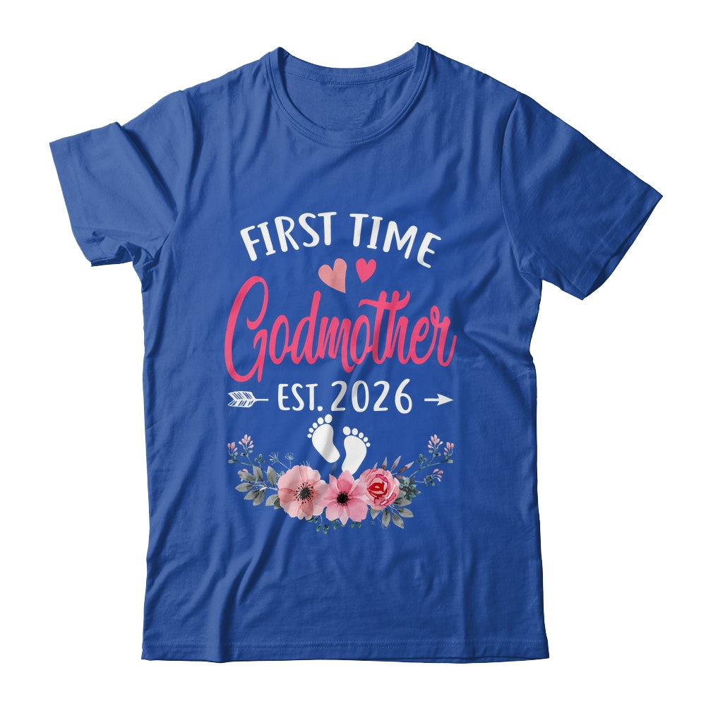First Time Godmother Promoted To Godmother Est 2027 Mothers Day Shirt & Tank Top | siriusteestore