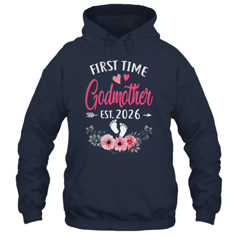 First Time Godmother Promoted To Godmother Est 2027 Mothers Day Shirt & Tank Top | siriusteestore