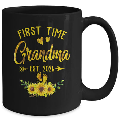 First Time Grandma Est 2026 Sunflower Promoted To Grandma Mug | siriusteestore