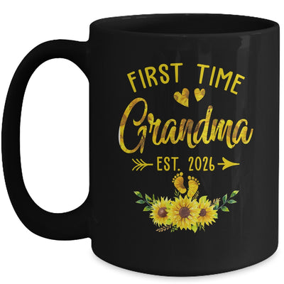 First Time Grandma Est 2026 Sunflower Promoted To Grandma Mug | siriusteestore