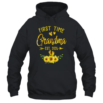 First Time Grandma Est 2026 Sunflower Promoted To Grandma Shirt & Tank Top | siriusteestore