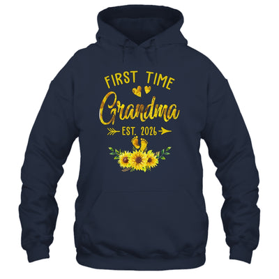 First Time Grandma Est 2026 Sunflower Promoted To Grandma Shirt & Tank Top | siriusteestore