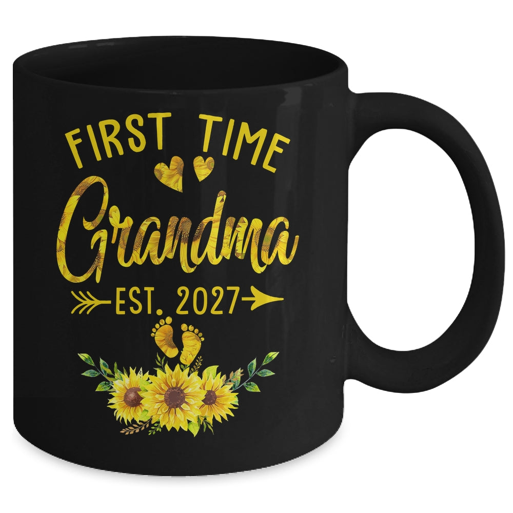 First Time Grandma Est 2027 Sunflower Promoted To Grandma Mug | siriusteestore