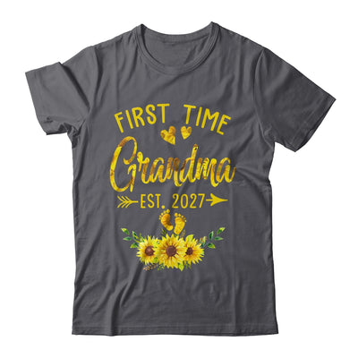 First Time Grandma Est 2027 Sunflower Promoted To Grandma Shirt & Tank Top | siriusteestore