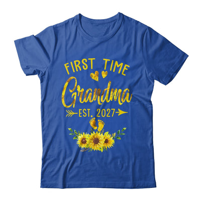First Time Grandma Est 2027 Sunflower Promoted To Grandma Shirt & Tank Top | siriusteestore