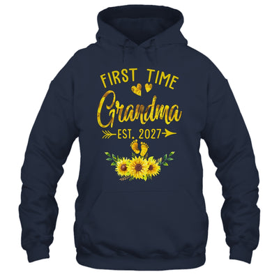 First Time Grandma Est 2027 Sunflower Promoted To Grandma Shirt & Tank Top | siriusteestore