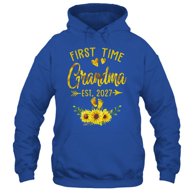 First Time Grandma Est 2027 Sunflower Promoted To Grandma Shirt & Tank Top | siriusteestore