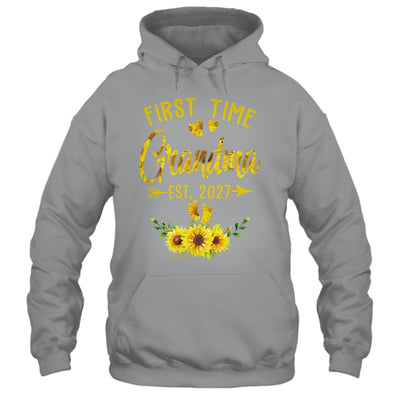 First Time Grandma Est 2027 Sunflower Promoted To Grandma Shirt & Tank Top | siriusteestore