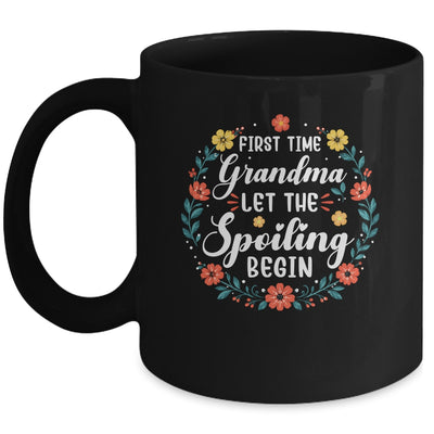 First Time Grandma Let Spoiling Begin Floral Mother'S Day Mug | siriusteestore