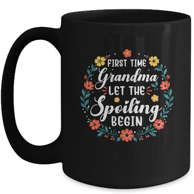 First Time Grandma Let Spoiling Begin Floral Mother'S Day Mug | siriusteestore