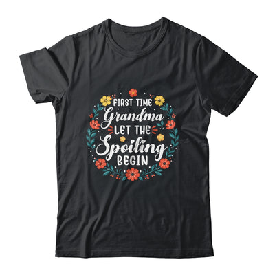 First Time Grandma Let Spoiling Begin Floral Mother'S Day Shirt & Tank Top | siriusteestore