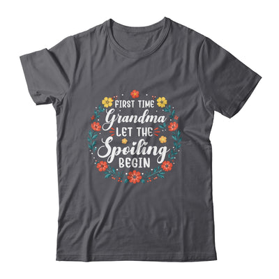First Time Grandma Let Spoiling Begin Floral Mother'S Day Shirt & Tank Top | siriusteestore