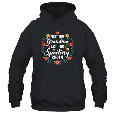 First Time Grandma Let Spoiling Begin Floral Mother'S Day Shirt & Tank Top | siriusteestore