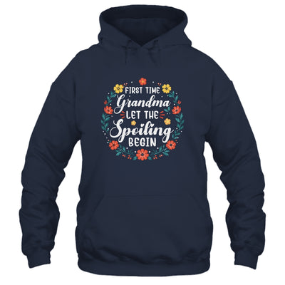 First Time Grandma Let Spoiling Begin Floral Mother'S Day Shirt & Tank Top | siriusteestore
