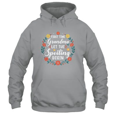 First Time Grandma Let Spoiling Begin Floral Mother'S Day Shirt & Tank Top | siriusteestore