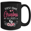 First Time Grandma Promoted To Grandma Est 2025 Mothers Day Mug | siriusteestore